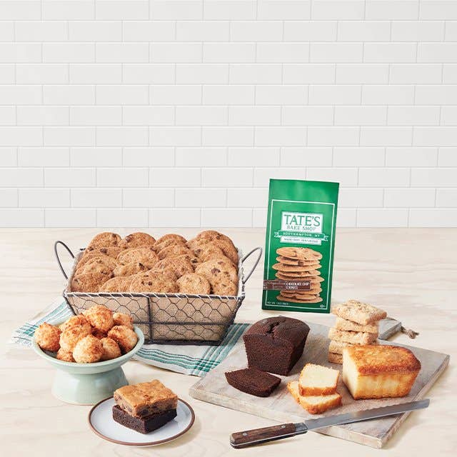 Various baked goods and cookies on a table