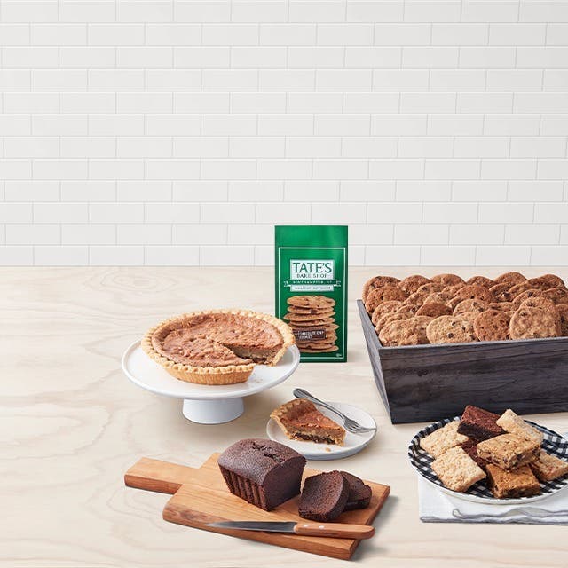 Various baked goods and cookies on a table